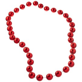 Jumbo Party Beads (red) Party Accessory  (1 count) (1/Card)