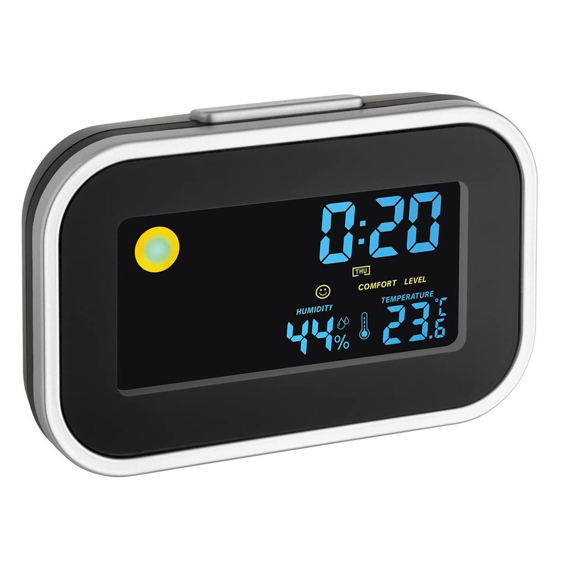 TFA Dostmann Digital Alarm Clock with Indoor Climate, 60.2015, Maximum