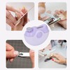 Electric Nail Clipper Round Anti Pinch USB Rechargeable Safety Electric