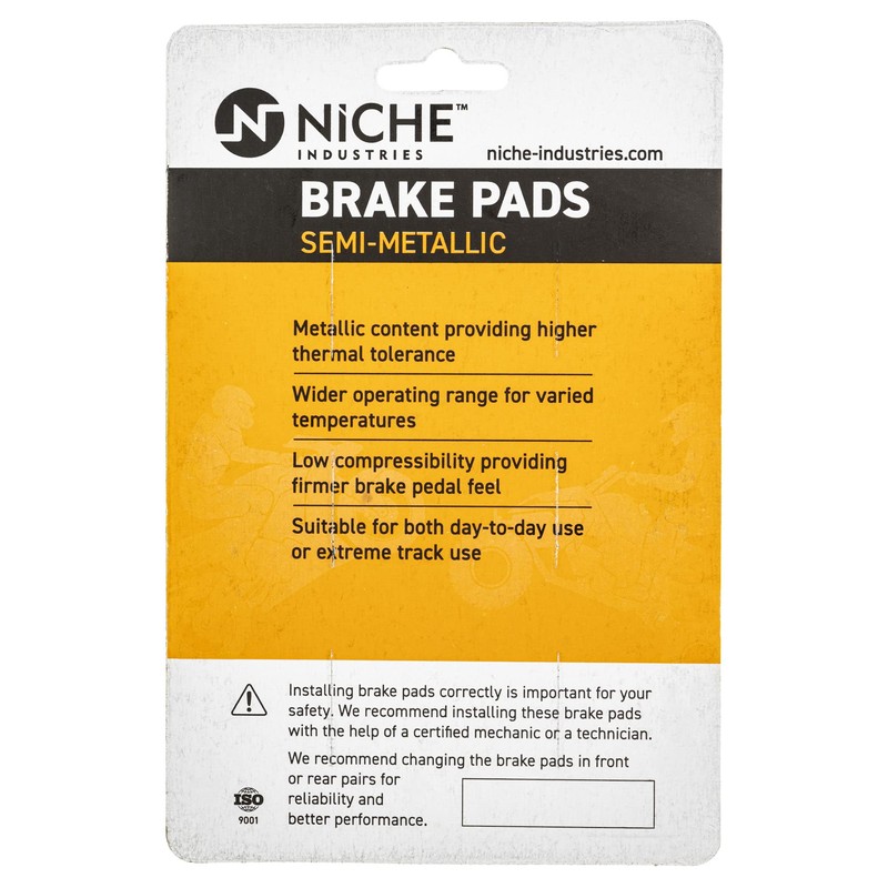 NICHE Front Brake Rotor Pad Semi Metallic Kit For Suzuki