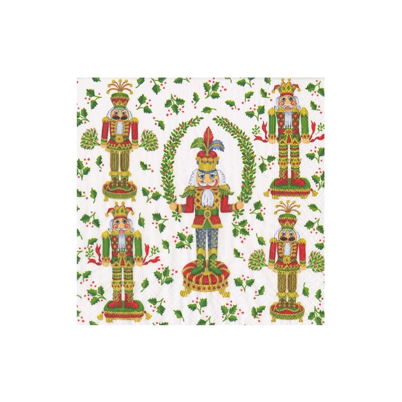 Nutcracker Christmas Cocktail Napkins - 20 Per Package - 2
