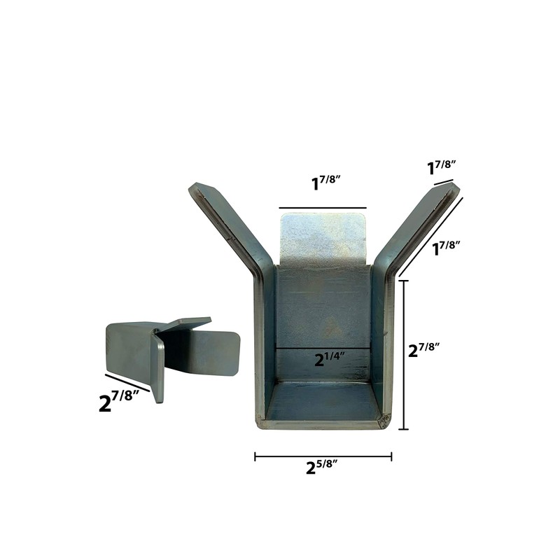Eagle EG417Slide Gate End Catch Retainer 2" Wide Heavy-Duty Steel
