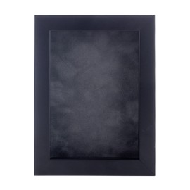 4x6 Inch Shadow Box Frame Black Wood | with a 3/4" Usable Display Depth | Includes a Dark Grey Real Suede Texture Acid-Free Backing Board, UV Resistant Acrylic, and Hanging Hardware - 4x6 Inch Frame