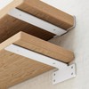 2 Pack Metal Shelf Brackets 20 cm,Heavy Duty Wall Shelving