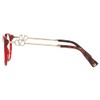 Valentino VA3068F - 5121 Eyeglass Frame RED TRANSPARENT w/DEMO LENS