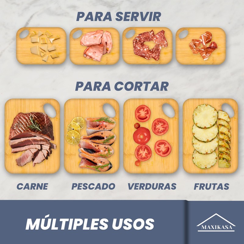 Bamboo Chopping Boards (Pack of 2)