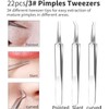 2023 Professional Pimple Popper Tool Kit - 22 PCS Blackhead
