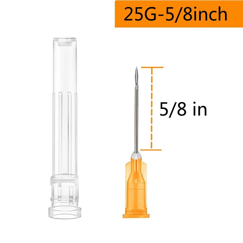 100 Pack - 1ml 25 Gauge 5/8 Inch Syringe Lab