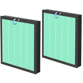 2 Pack Vital 100S Toxin Absorber Replacement Filter for LEVOIT Vital 100S Air Purifier, 3-in-1 H13 Ture HEPA and High-Efficiency Activated Carbon Filters for Vital 100S-P, Vital 100S-RF-TX, Green