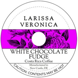 White Chocolate Fudge Costa Rica Coffee (Single Serve K-Cup Pods) (Gourmet, Naturally Flavored, Whole Coffee Beans) (12 pods, ZIN: 577487)