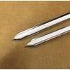 Vintage Style 5/8" White & Chrome Side Body Trim Molding