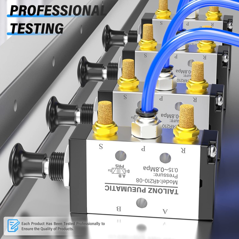 TAILONZ PNEUMATIC 1/4" BSP 5 Way 2 Postion Air Hand