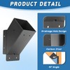 4 Pcs Pergola Brackets, 45-Degree Angle Bracket,4x4 (Actual 3.6‘’x3.6‘’) Corner