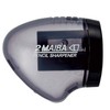 Kutsuwa STAD Dual Blade Pencil Sharpener, Transparent Black (RS021BK)