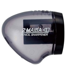 Kutsuwa STAD Dual Blade Pencil Sharpener, Transparent Black (RS021BK)