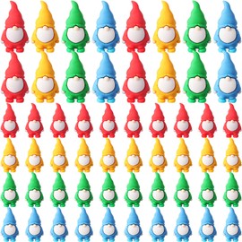 40 Pcs Mini Gnomes Figures Bulk 1.38 Inch St. Patrick's Day Miniature Tiny Gnomes Figurines to Hide Small Dwarf Garden House Statues for Landscape Outdoor Patio Yard Lawn Decor Easter Gifts