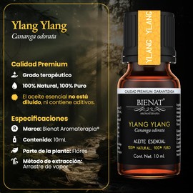 BIENAT AROMATERAPIA Aceite Esencial de Ylang Ylang 10mL