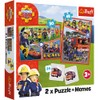 Trefl -Fireman Sam, Fireman Sams Team - 3-in-1: 2x Puzzles