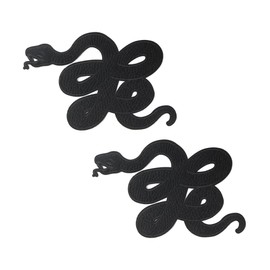 Ximimark 2pc Snake Embroidery Applique Black Mamba Snake Back Glue Clothing Accessories DIY Patch for Jackets, Sew On Patches for Clothing Backpacks Jeans T-Shirt