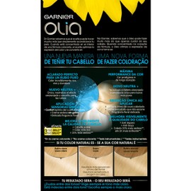 Garnier Olia Coloración Permanent Sin Amoniaco Para Un Olor Agradable Con Aceites Florales De Origen Natural - Super Aclarante Rubio Natural Olia 110