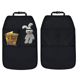 Futuhada Pack of 2 Car Backrest Protectors, Waterproof Seat Protection, Backrest, Universal Rear Seat Protector, Anti-Dirty Backrest Protection, Car Seat Protection, Backrest for Children with 2 Large