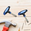 Bliceon T-Handle 12mm Flat Head Screwdriver, Easy-to-Use Slotted Tool with