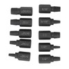 10Pcs Broken Screw Extractor Set 1/4 7/32 3/16 5/32 1/8