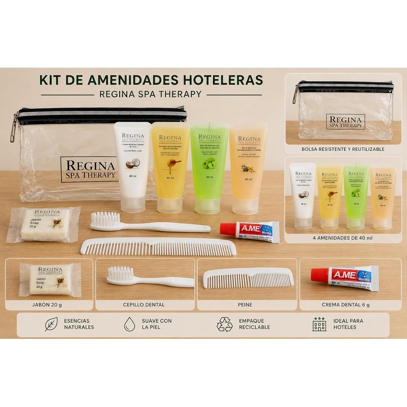 Kit de Amenidades de Viaje para Hotel