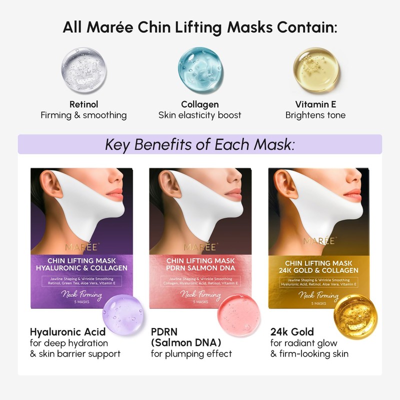 MAREE V Line Lifting Mask with 24K Gold – Deep