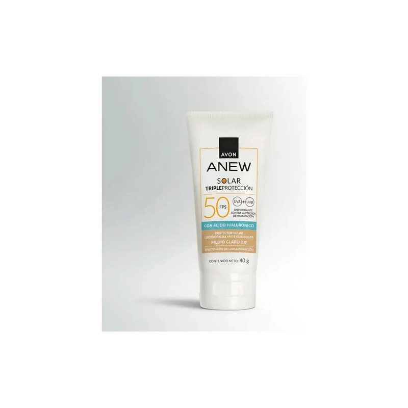 Anew Tripleproteccion Solar Facial Medioclaro 2.5 Fps50 Avon