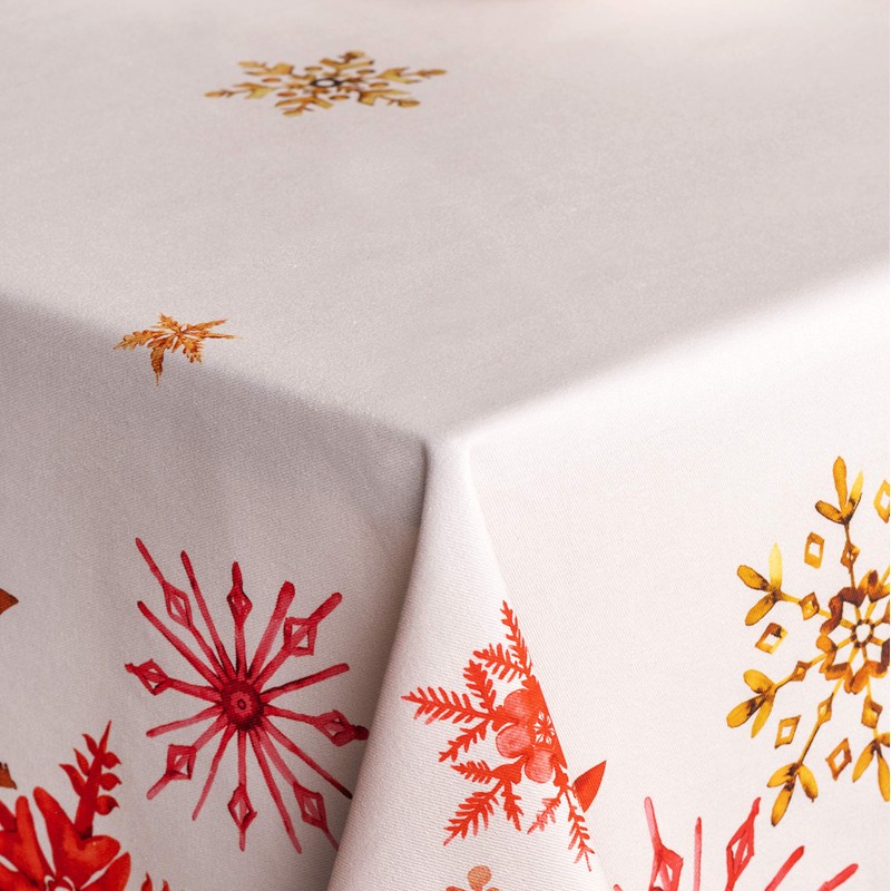 Maison d' Hermine Crystal Star 100% Cotton Tablecloth Kitchen Dining