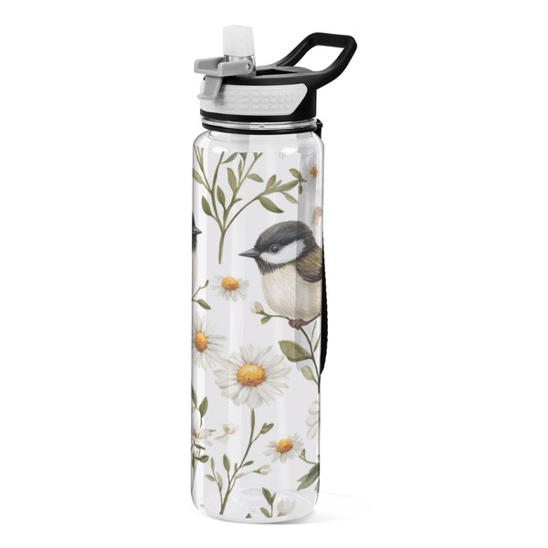 GOODOLD Chickadee Birds 32 oz Water Bottle - Clear Tritan,