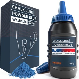 PRESCH Chalk blue 200g - Clear, visible lines thanks to intense blue colour - Perfect for furniture making and interiors - Chalk powder