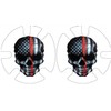 4Time All American Wrestling Headgear Decals Wraps (Firefighter Skull)