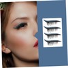 Baluue 3sets Dense Fake Eyelashes Sticker Makeup Beauty Stickers Reusable