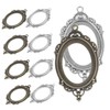 jojofuny 3sets Alloy Pendant Base Bezel Settings with Hole for