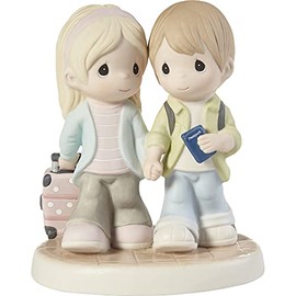 Precious Moments 211033 You’re My Passport to Happiness Bisque Porcelain Figurine , White