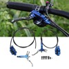 1 Pair Bicycle Hydraulic Disc Brake Four Pistons Aluminum Alloy