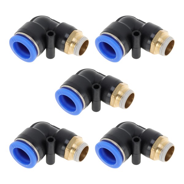 Motoforti Push to Connect Air Fittings 5/8" 90 Degree Air