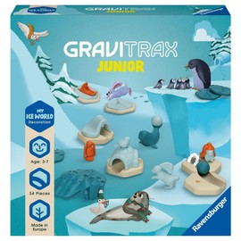 Ravensburger GraviTrax Junior Extension Ice 23748 Marble Run Mainly Made from Renewable Raw Materials with Theme Worlds, Educational Toy and Construction Toy for Boys and Girls from 3 Years