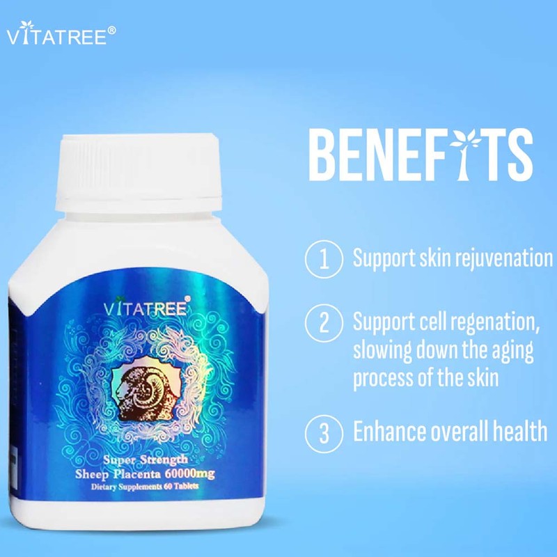 Vitatree-Premium Sheep Placenta 60000mg 2x60 Tablets