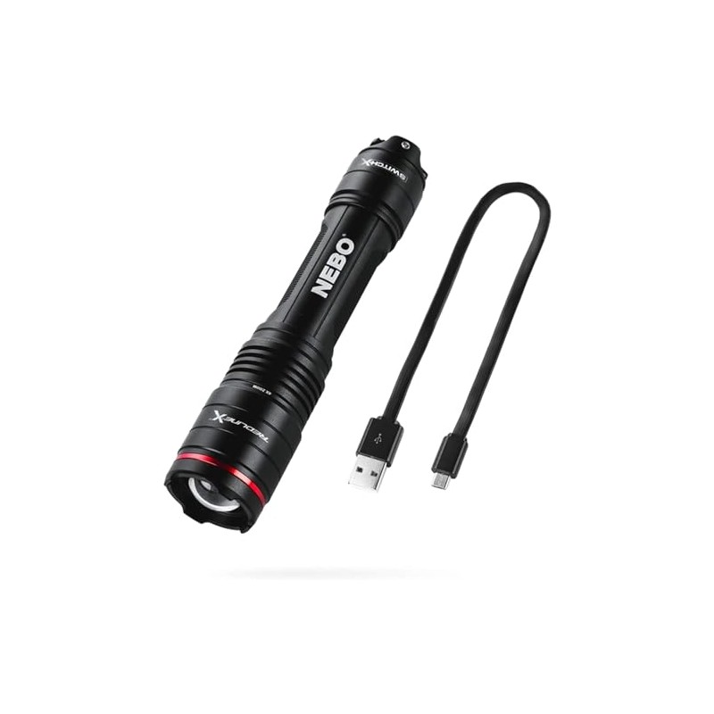 NEBO REDLINE X Rechargeable Flashlight | 1800 Lumens, 4 Light