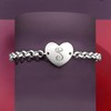 Ross-Simons Plain - Italian Sterling Silver Heart Bracelet. 7 inches