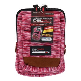 Sankyo Corporation DBLTACT Spandex Series Multi-Storage Case, 2 Pockets, Red DT-MSK06-KR