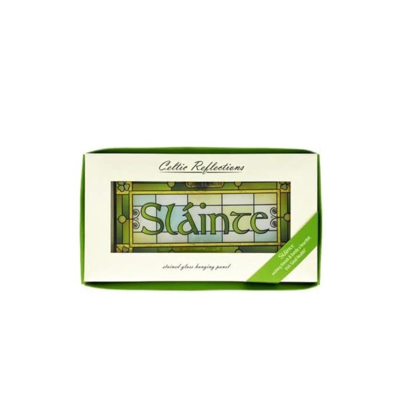 Royal Tara Slainte Stained Glass Window Hang SuncatcherWall Hanging Irish