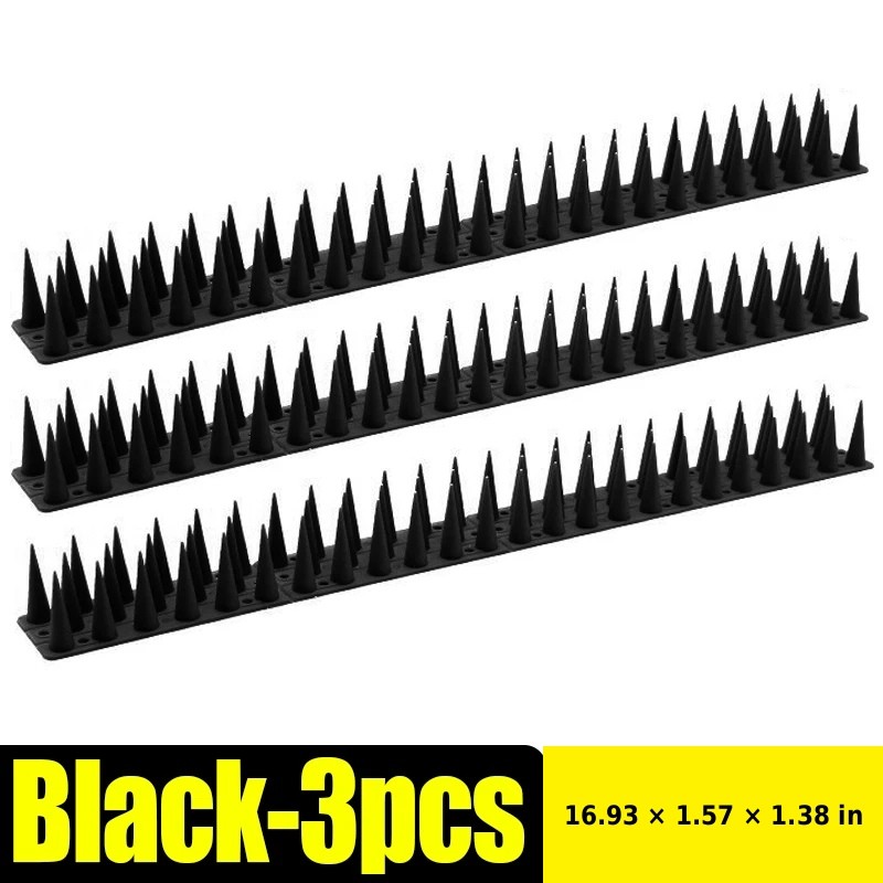 Bird Repellent Spikes for Outdoor Use - Bendable PP Deterrent