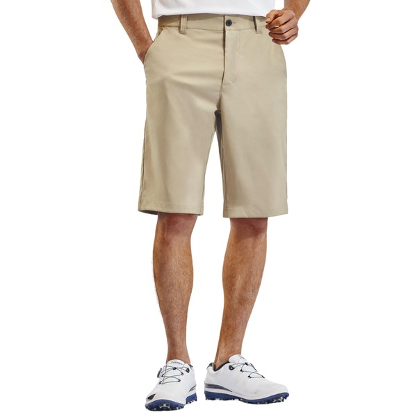 PULI Men's Hiking Shorts Athletic 12 Inch Inseam Lightweight Fishing