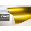 VViViD Gold Satin Chrome Car Wrap 10ft x 5ft Stretch