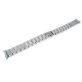 Metal Bracelet Womens Watch Band 14 Millimeters w/Curved Ends