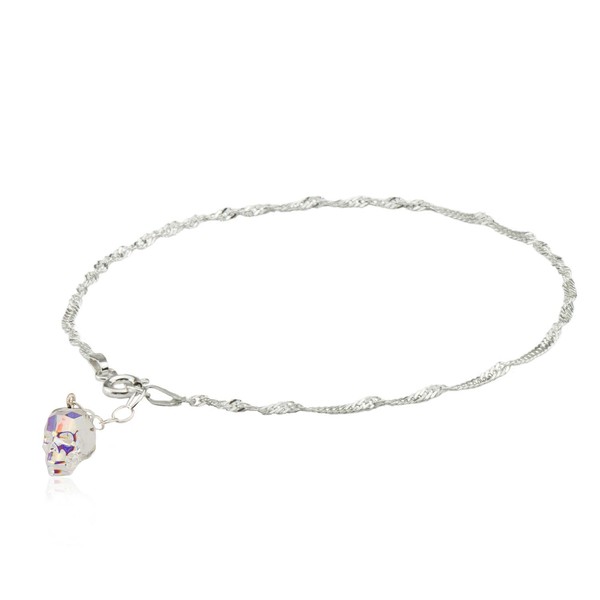 Kristallwerk Anklet Gothic for Women 925 Silver with Branded Crystal